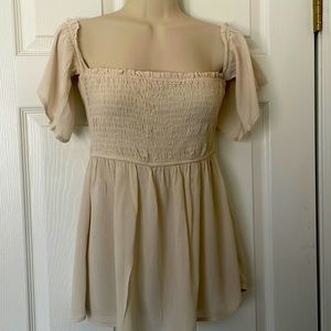 Flutter Sleeve Tube Top Size M